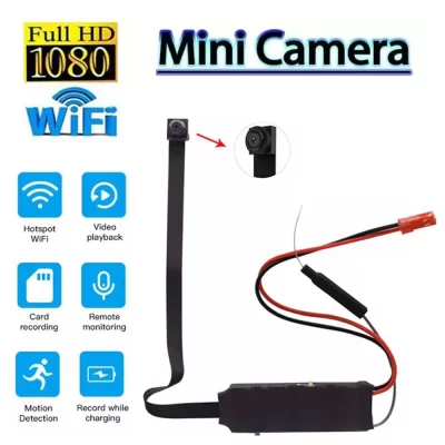 Mini câmera hd 4k 1080p wifi ip micro filmadora portátil módulo sem fio gravação de vídeo suporte visão remota módulo de câmera p2p