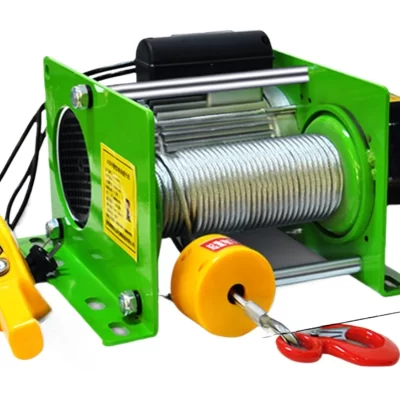 Guincho elétrico 220V 400-800KG Elevador de grua elétrica Guindaste de construção doméstica Controle remoto sem fio