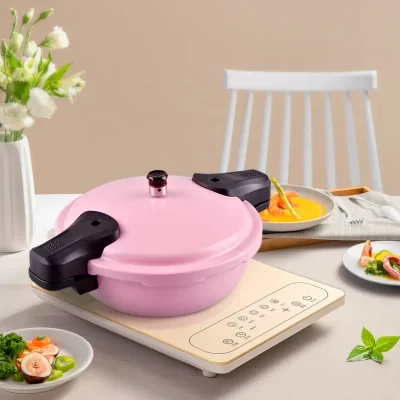 Mini panela de pressão micro-prensada pedra suplemento alimentar para bebê pote pequeno multifuncional mingau sopa leite 1l