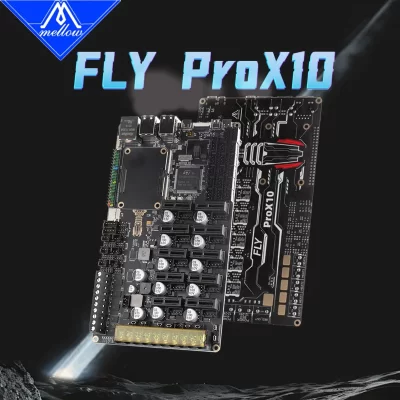 Mellow alta velocidade fly prox10 v1.0 placa hv 10 eixos 32bit 550mhz para impressora 3d placa-mãe klipper/rf raspberry pi cm4 voron2.4