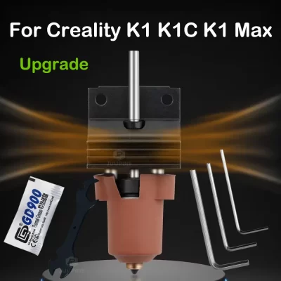 Para creality k1c acessórios k1c hotend com dissipador de calor k1c unicórnio bocal kit aquecedor termistor para creality k1c k1 k1 max hotend