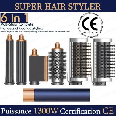 SenCiciMen X9 Multi Hair Styler Curling Iron Escova de ar quente Curling Barril Secador de cabelo Salão profissional modelador de cabelo encaracolado
