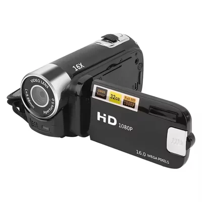2.4 Polegada câmera hd d90 1080p 16mp câmera digital 2.4 Polegada tela rotativa filmadora-16x zoom hd gravador de vídeo com luz de preenchimento