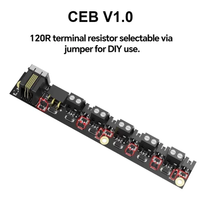 Bigtreetech ceb v1.0 klipper can bus placa de expansão 120r terminal resistor selecionável para 2020 perfis de alumínio impressora 3d diy