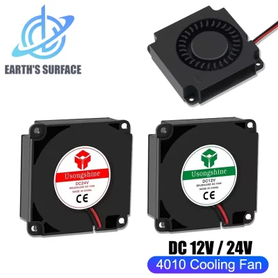 Peças de impressora 3d ventilador de turbina 12v 24v 40mm * 10mm 4010 dc turbo ventilador rolamento ventiladores de refrigeração radiais para kit creality CR-10