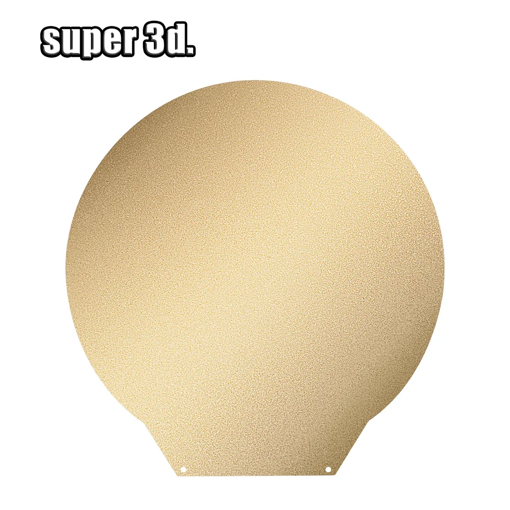 Placa peo redonda para flsun v400 sr pei, folha de aço magnética dupla face, placa de construção de impressora 3d para v400 flsun super racer - Image 6