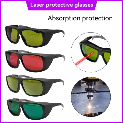 Óculos de proteção a laser 190-2000nm 10600nm od6 co2 1064 532 200-2000nm ipl óculos de segurança a laser proteção a laser