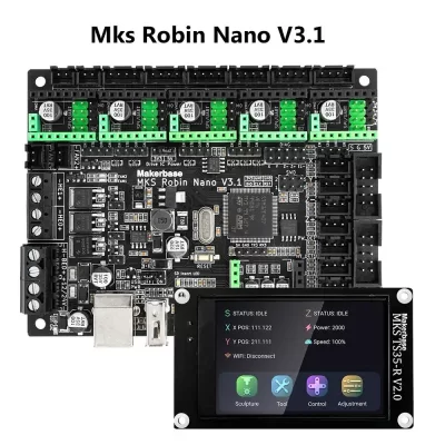 Makerbase MKS Robin Nano V3 32bit Placa de controle Placa-mãe TMC2209 TS35 TFT Tela sensível ao toque Módulo WIFI Peça de impressora 3D
