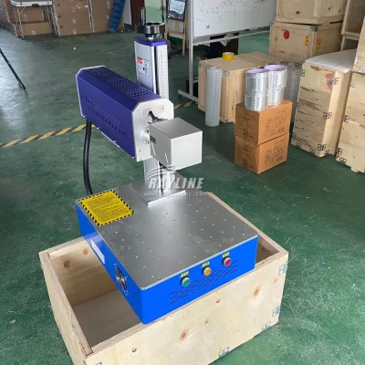 Mini marcador a laser 20w 30 50 máquina de gravação a laser de fibra de metal raycus max jpt china máquina de marcação a laser