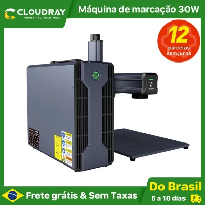 Cloudray 30w raycus máquina de marcação a laser de fibra 110*110mm para cortar jóias ouro prata aço inoxidável cobre folha de alumínio