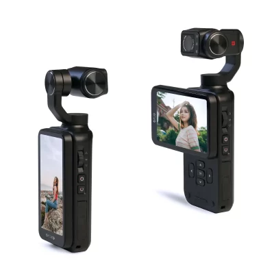 Ordor m5 câmera de ação 4k portátil bolso filmadora digital estabilização gimbal de 3 eixos ir visão noturna vlog vídeos camara