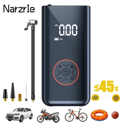 Bomba de ar inflável para carro, 150psi, 150psi, compressor de ar para carro, motocicletas, bicicleta, inflador de pneus elétricos com fonte de alimentação dupla
