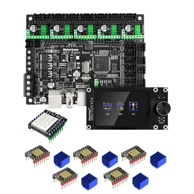 Makerbase MKS Robin Nano V3.1 Placa de controle de impressora 3D Placa-mãe TS35 TFT Touch Screen compatível com A4988 TMC2209