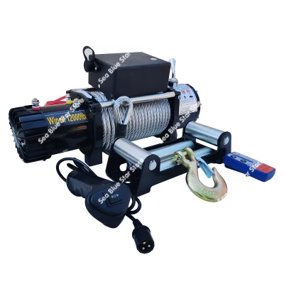 Guincho elétrico 12v veículo guindaste pequeno 24 guincho auto-resgate levantamento 1 tonelada carro talha elétrica especial venda quente