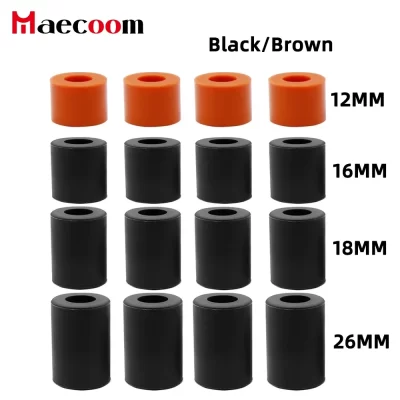 4Ppcs Espaçador sólido de silicone de alta temperatura Coluna de nivelamento de cama quente 12/16/18/26mm para CR-10 CR10S Ender-3 Peças de impressora 3D