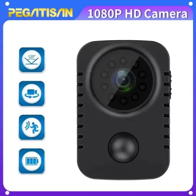 Md29 mini câmera 1080p hd visão noturna infravermelha pir gravador de vídeo pequena câmera de segurança detecção de movimento micro filmadora