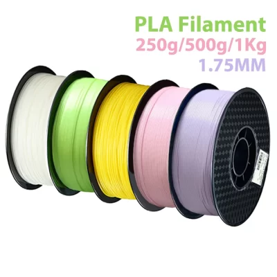 Filamento de impressora 3d pla, 1kg, fio branco rosa, embalagem a vácuo para impressão 3d, suprimentos pla roxo verde 1.75mm 250g 500g