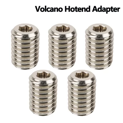 Adaptadores vulcão hotend v6, bloco aquecedor vulcão para bico v6, bico de alto fluxo, conector de cobre, peças de impressora 3d