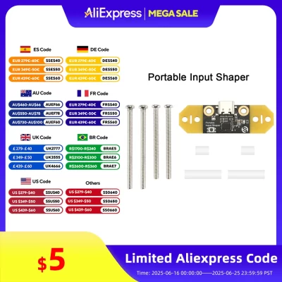 FYSETC-Shaper de entrada portátil com placa RP2040 e ADXL345, peças atualizadas para impressora 3D, suporte Klipper para Voron 2.4, 0.1 Trident