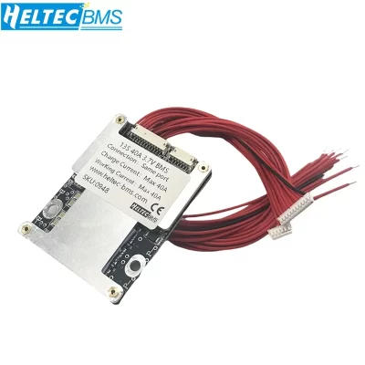 Heltecbms 10-14s bms 10s 36v 30a bms 13s 48v 52v 40a 50a com balanceamento de bateria de lítio bicicleta elétrica ferramentas elétricas 1200w