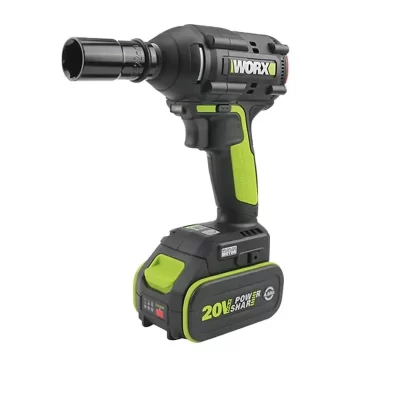 Worx WU279 Chave sem fio Ferramentas elétricas de alto torque Chave de impacto elétrica de lítio Chave de fenda de impacto 20v