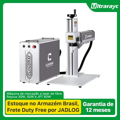 Cloudray máquina de marcação a laser raycus laser 50w 110x110 200x200 para marcação a laser de metal jóias personalizado diy estoque no brasil