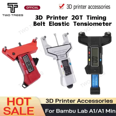 Medidor de tensão de correia testador 2gt tensiômetro de correia dentada para impressoras 3d ajustar para impressão melhorada medidor de tensão de correia inovador