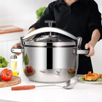 30 Quart olla de presion grande & panela de pressão de aço inoxidável & grandes canalisadores de pressão de cozimento a vapor, explosão de bloqueio de segurança