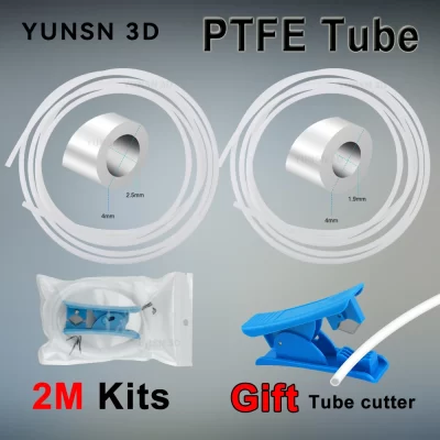 Tubo de teflon para impressora 3d creality série k1, suporte de tubo ptfe, filamento de 1.75mm para k1, k1 max, k1c, ender 3 v3, série CR-10