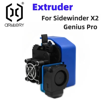 Extrusora de artilharia extrusora de metal completa montada com bico de aço endurecido adequado para impressoras 3D Sidewinder SW-X2 e Genius Pro