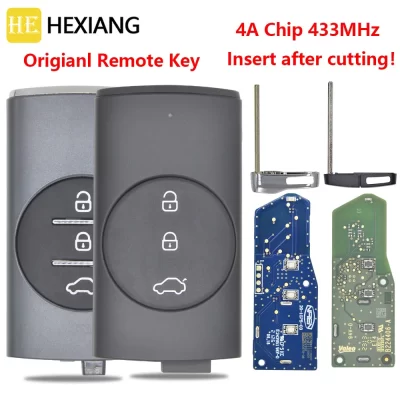 Dr original 4a chip 433mhz keyless go chave remota do carro para chery exeed vantas tx txl lx novo tiggo 3x 5x 7 plus 8 plus