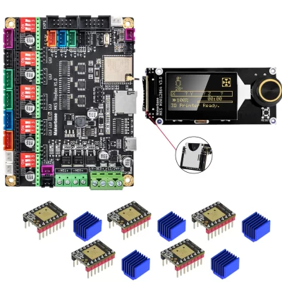 Makerbase mks tinybee impressora 3d placa de controle placa-mãe esp32 caber mini12864 controle wi-fi compatível a4988 tmc2209 driver