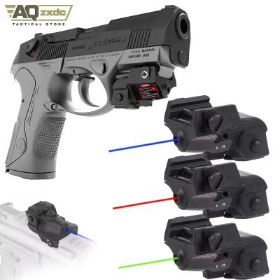 Liga de alumínio recarregável Tactical Laser Sight, Subcompact, 20mm, verde, azul, vermelho, Visão Âmbito para fora da caça