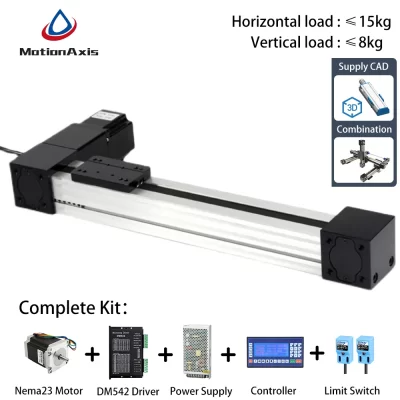 Precisão cnc síncrono cinto eixo guia linear atuador módulo posição slide mesa ferroviário movimento com 57 motor de passo