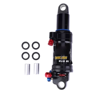 Amortecedor Ajustável para Mountain Bike, Amortecimento de Aço, Acessório Traseiro, 165mm