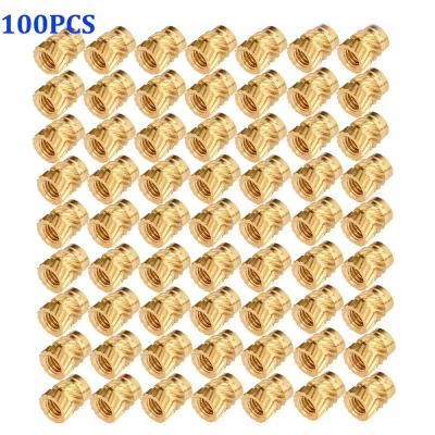 Impressora 3D 100Pcs M3 Schroefdraad Inserir Message Insert Noten Injectie Hot-Melt Message Moer M3x5x4 VORON V0 0.1 VORON2.4
