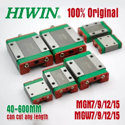 Original hiwin mini bloco de guia linear transporte mgn7c mgn9c mgn12c mgn15c mgn7h mgn9h mgn12h300  350  400 mgn15h peça impressora 3d
