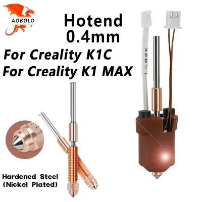 Para creality k1c k1 max hotend kit de bloco de aquecimento cerâmico peças de impressora 3d kit de bocal de troca rápida resistência de quebra de calor hotend