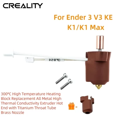 Kit Hotend Cerâmico Creality Ender 3 V3 KE 300 ° Extrusora de bloco de aquecimento de alta temperatura C Hot End para K1/K1 Max