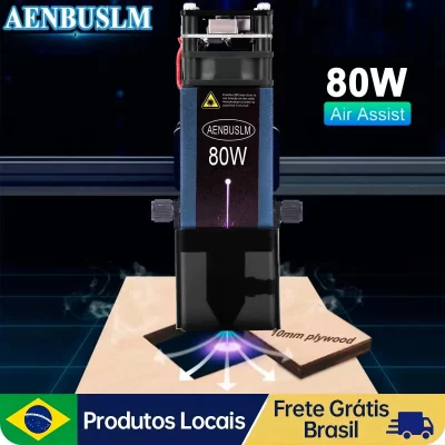 AENBUSLM 10W 40W 80W Módulo Laser 450nm TTL / PWM Cabeça do laser Azul Laser para CNC Laser Gravação Acessórios para máquinas de corte Carpintaria Ferramentas DIY Carpintaria DIY Artesanato em madeira Impresso a laser