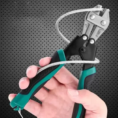 8 "mini cortador de parafuso multiferramenta cortador de fio de aço cortador de parafuso braçadeira de corda de fio alicate de poupança de trabalho tesoura de corte multifuncional