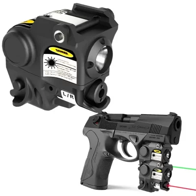 Lanterna de visão laser combo mini vermelho verde mira laser para pistola defensa pessoal para taurus g2c th9 9mm ts9 glock19 px4 m & p