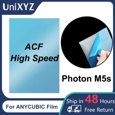 Filme ACF de alta velocidade para impressora 3D de resina UV ANYCUBIC Photon M5s 290x210x0.3mm com força de liberação mais baixa do que folha de filme FEP