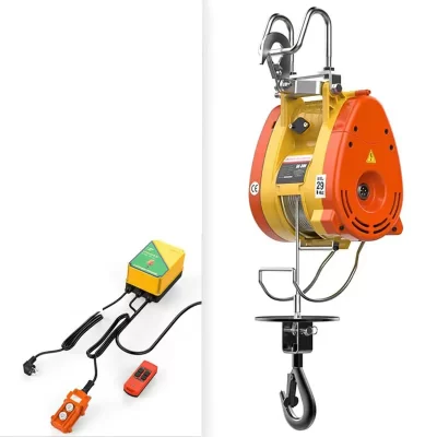 Preço surpresa ultra-alta eficiência 1300w mini talha elétrica 19m/min guindaste cabo guincho portátil suspenso pequeno talha para h
