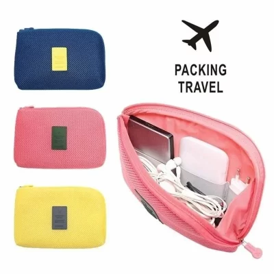 Kit portátil caso esponja saco de armazenamento dispositivos gadgets digitais cabo usb fone de ouvido caneta saco de armazenamento de viagem para dados digitais