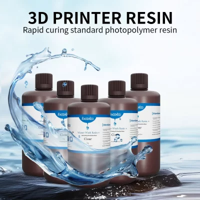 XiaoZhuZi Resina lavável de baixo odor de alta precisão para impressora 3D Elegoo Anycubic SLA DLP LCD compatível com resina de 405nm