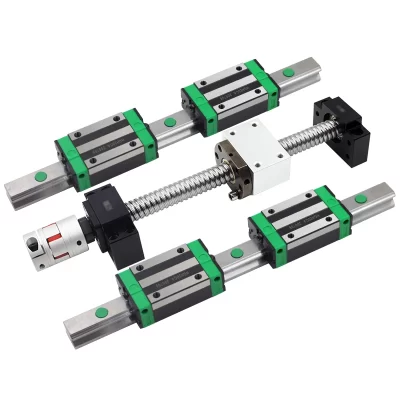 Conjunto de parafuso de esferas para máquina CNC, SFU1610, L1100mm, trilhos lineares, guia quadrado HGR20, HGH20CA, HGW20CC, blocos de carruagens, 2pcs, 4pcs