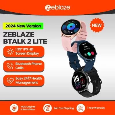 Zeblaze Btalk 2 Lite Smartwatch, Chamada por Voz, Grande, 1,39 ", IPS Display, 100 Modos Esportivos, Monitor de Saúde 24H, Novo, 2022