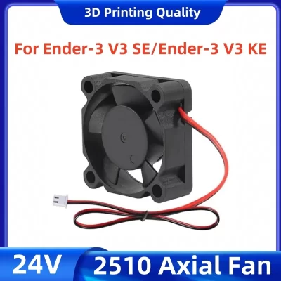 Para creality Ender-3 v3 se ventilador 24v conjunto, ventilador axial 2510 para impressora 3d Ender-3 v3 se/Ender-3 v3 ke