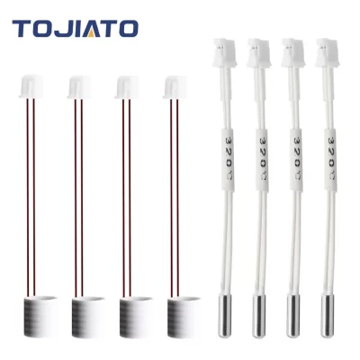 2/6/10 pces sensor cerâmico do cartucho do termistor do tubo de aquecimento para creality k1/k1 max impressão de alta velocidade 24v60w tubo de aquecimento